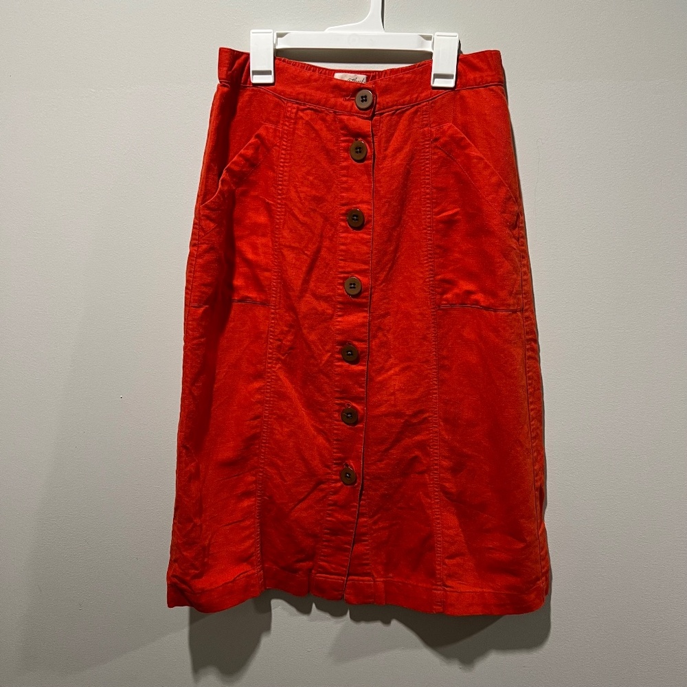 Universal Thread Button Front Midi Skirt Women’s … - image 1